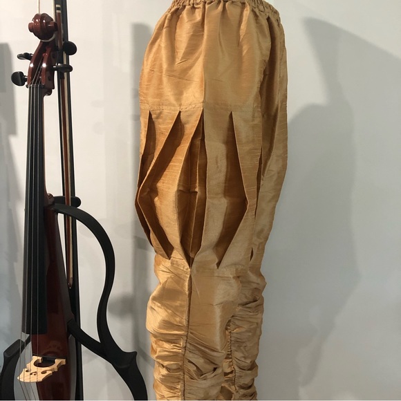 NWOT Golden Salwar Harem Pants - Picture 8 of 14